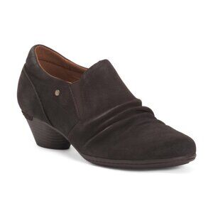 COBB HILL ROCKPORT Suede Lucy Ruched Comfort Slip On Shoes